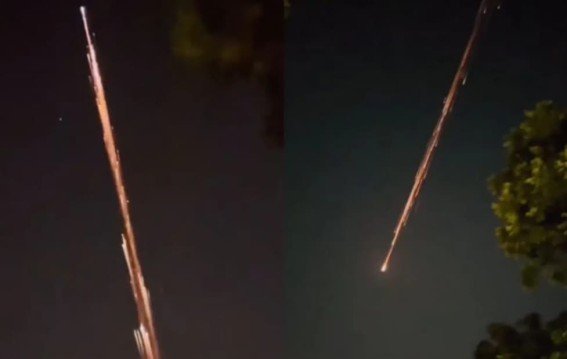 Fiery streaks light up Delhi‐NCR